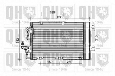 QUINTON HAZELL qcn450 -  Конденсатор, кондиционер